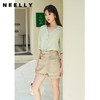 NEELLY纳俪商场同款韩版高腰系带短裤女宽松显瘦直筒休闲裤夏季N22044H03303 商品缩略图1