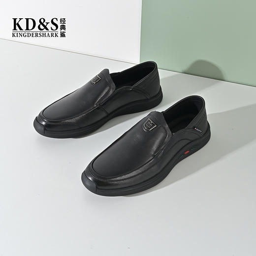 2023经典鲨春季新品正装真皮通勤皮鞋KW266-314021 商品图0