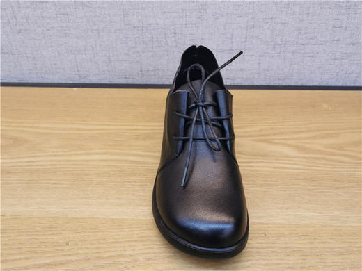 2021豪行秋季新款正品真皮舒适休闲系带低跟女鞋单鞋21394606 商品图3