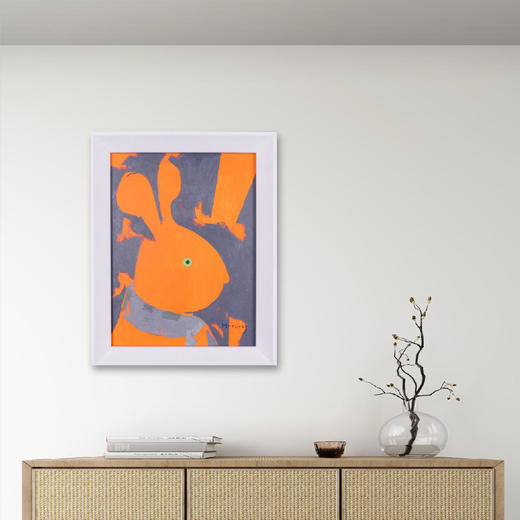 孙洪敏《兔爷》油画 47CM*37CM 约1.6平尺 布面（已装框）【原作编号YH0001】 商品图1