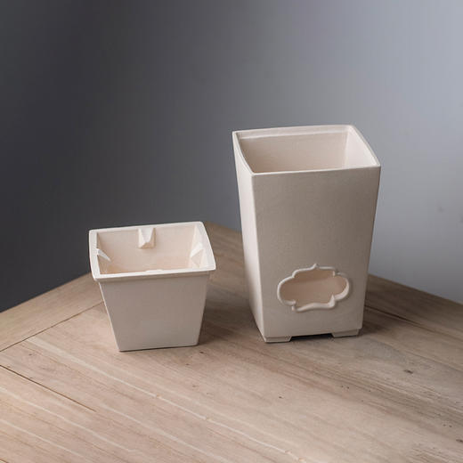 景德镇  老白泥方炉 手工老白泥炉 仿古烧炭炉子 茶具配件 茶道零配 商品图1