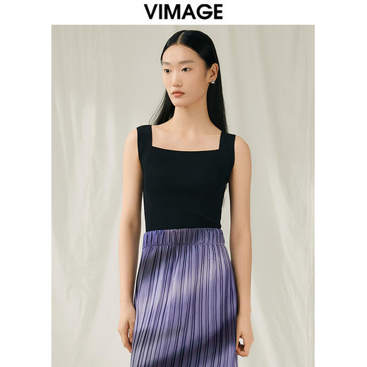 VIMAGE纬漫纪夏季新款显瘦吊带针织衫V1901518 商品图8