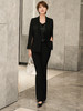 黑色西装套装女2023春季新款设计感气质总裁西服职业两件套 商品缩略图2