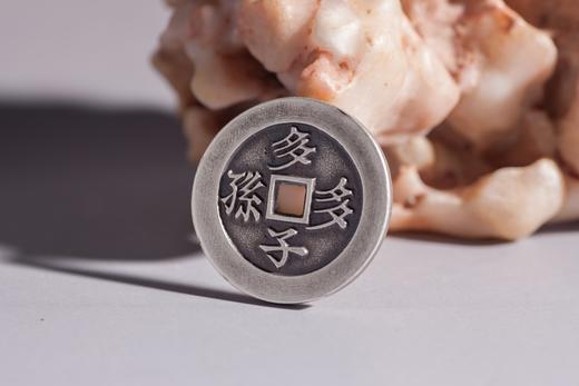 矩德泉坊 纯银手作  多子多孙维熊维罴（3.4厘米版）495 商品图0