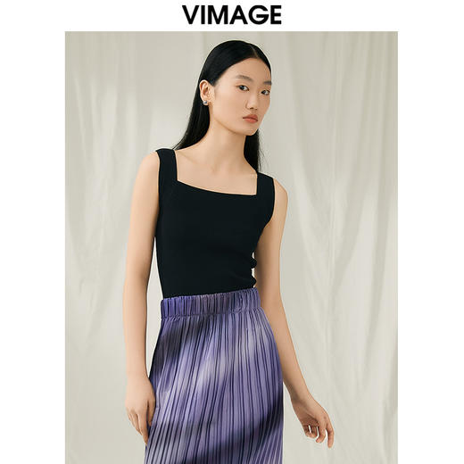 VIMAGE纬漫纪夏季新款显瘦吊带针织衫V1901518 商品图6
