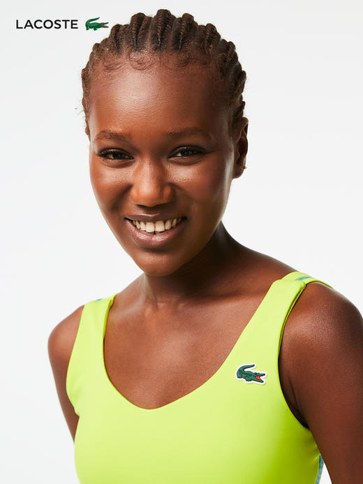 【海南专供价】Lacoste法国鳄鱼女装新款SPORT系列运动文胸背心IF4912-98 商品图1
