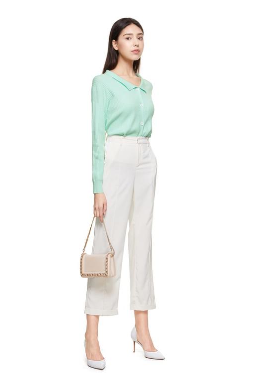 LNNNS 薄荷绿翻领针织衫 8847 商品图3