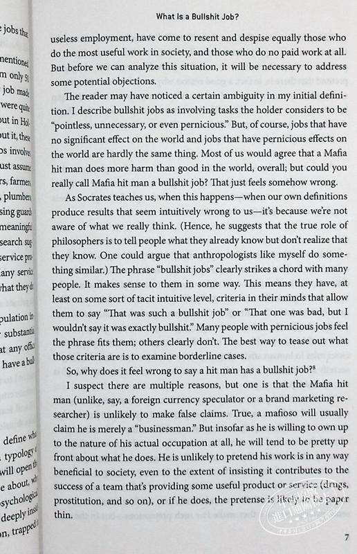 【中商原版】毫无意义的工作 英文原版 大卫格雷伯著 Bullshit Jobs David Graeber 英文原版书 商品图7