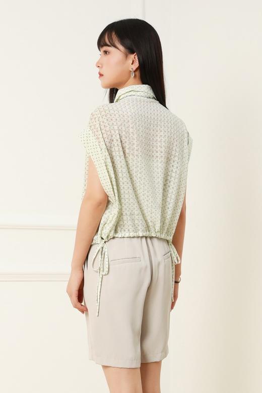 WHO KNOWS 落肩几何图案上衣 12838 商品图3