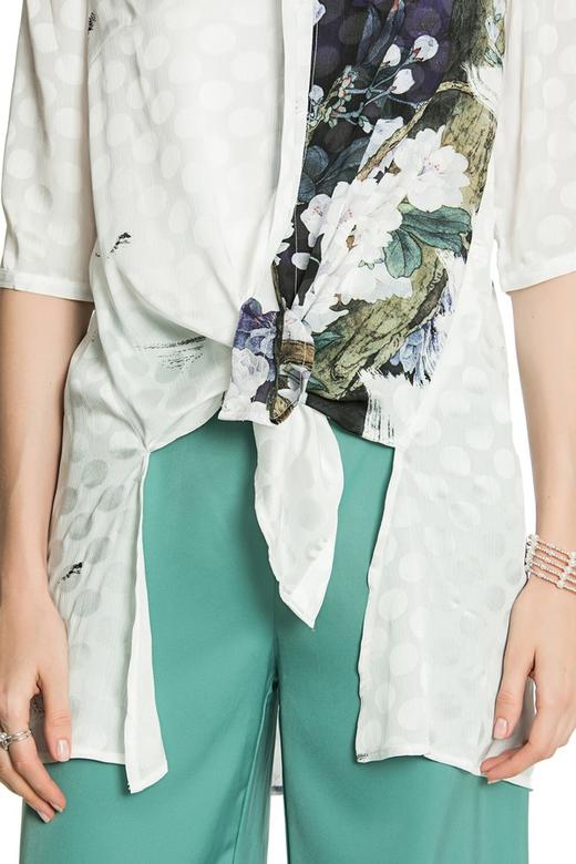 OCTAVIA 水墨印花束腰衬衫 3246 商品图3