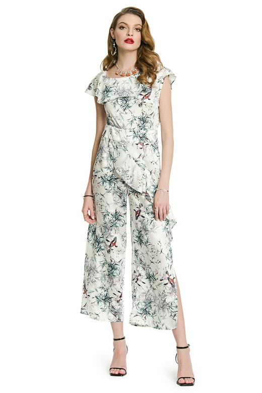 OCTAVIA 荷叶边印花连体裤 3121 商品图0