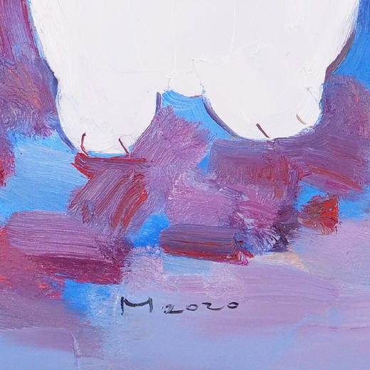 孙洪敏《猫》（二）油画 53CM*43CM 约2.1平尺 布面（已装框）【原作编号YH0003】 商品图3