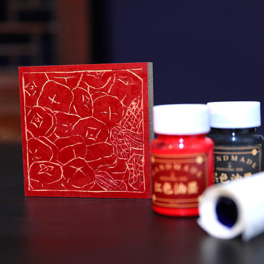 非遗雕版印刷  砾石薪木拓钤印 商品图1