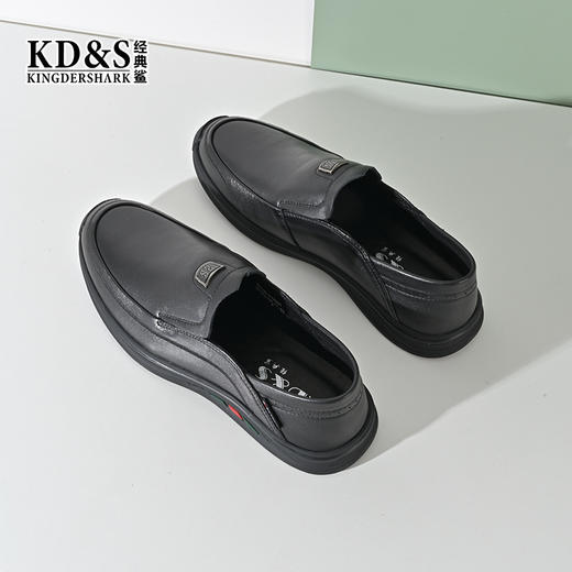 2023经典鲨春季新品正装真皮通勤皮鞋KW266-314021 商品图3
