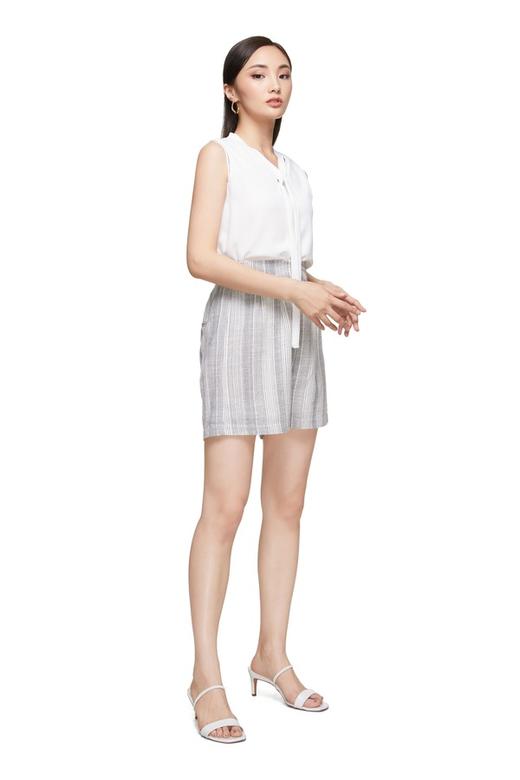 NOIR 锯齿条纹纯棉短裤 9175 商品图3