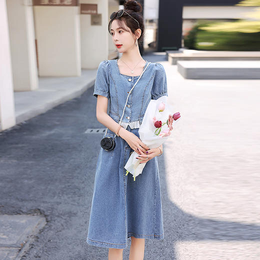 牛仔复古拼接，半身裙两件套裙HR-CPYY2353 商品图5