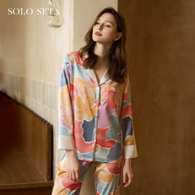 Solo seta真丝睡衣套装女桑蚕丝家居服丝绸轻奢外穿2025秋冬
