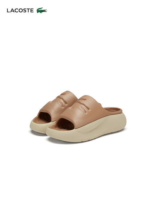 【海南专供价】Lacoste法国鳄鱼女鞋新款女士休闲厚底拖鞋45CFA0004 商品图3