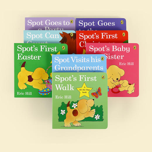 【小彼恩出品】Spot's Day 趣味翻翻书 套装8册 英文原版 点读版（专属V5） 商品图1