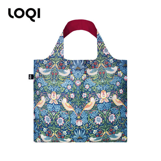德国LOQI 博物馆系列 果园WM.OR 时尚艺术环保万用袋 折叠大容量单肩手提购物袋承重40斤防泼水 威廉·莫里斯 商品图5