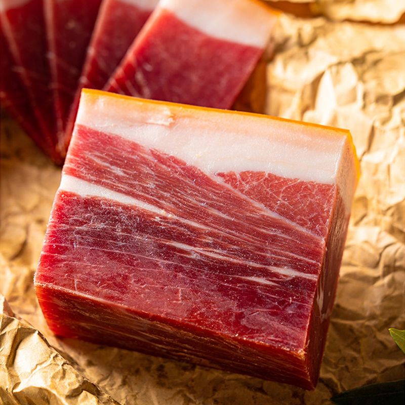 【中华老字号】正宗宣威火腿 宣字牌火腿块 肥瘦块300g/500g 煲汤蒸炒皆宜 云南黑猪后腿肉腊肉美食特产