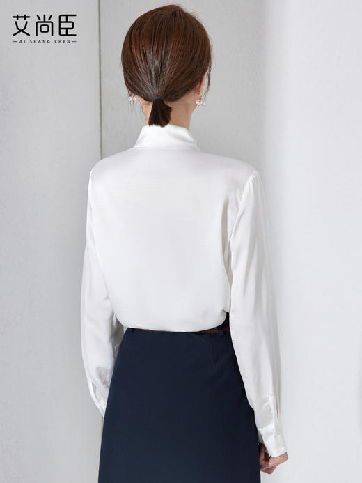 白色衬衫女小个子夏季薄款2023年新款职业上衣显瘦内搭薄款白衬衣 商品图4