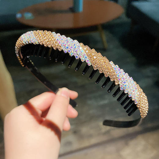 DD-发箍女洗脸用压发简约头箍卡子带齿防滑发夹头窟碎发发卡发捆头饰 商品图8