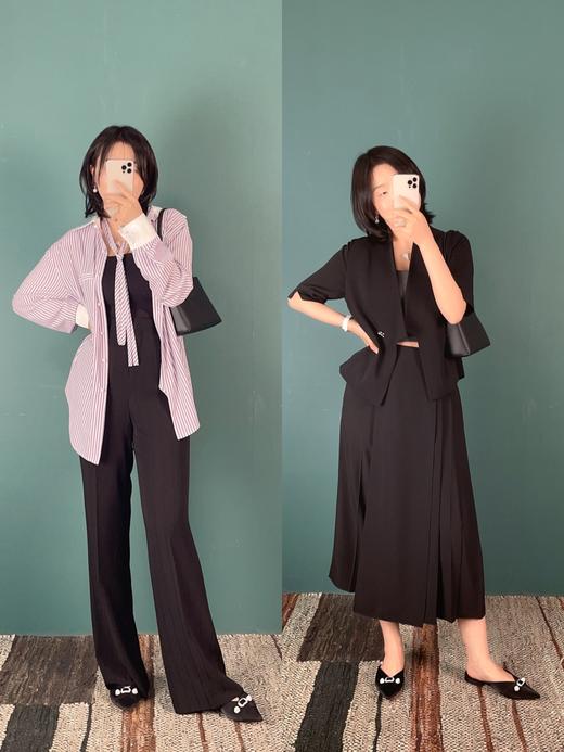 2023时尚潮流「穆勒拖」头层牛皮金属皮、真丝皮春夏凉拖鞋，轻奢篙档显质感，时尚与舒适兼具，skp奢品牌代工厂定制 2厘米跟高 手感细腻丝滑 光泽篙级优雅 超软羊皮里（银色/黑色 ） 商品图2