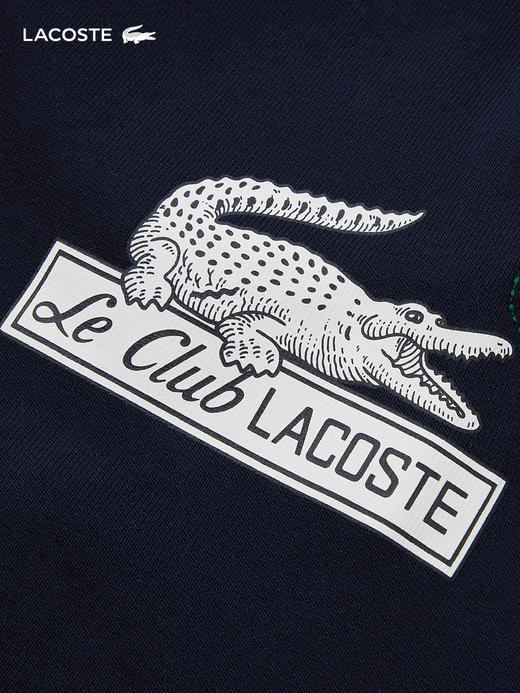 【海南专供价】Lacoste法国鳄鱼男装新款藏青色纯棉休闲运动裤XH5585-10 商品图4