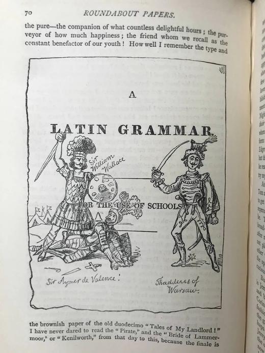 1898年 萨克雷《委婉集》 数十幅插图 真皮精装32开 商品图13
