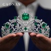 GAONAS 铜合金锆石发饰 高纳仕 时尚重磅 绿色皇冠 G071266 商品缩略图2