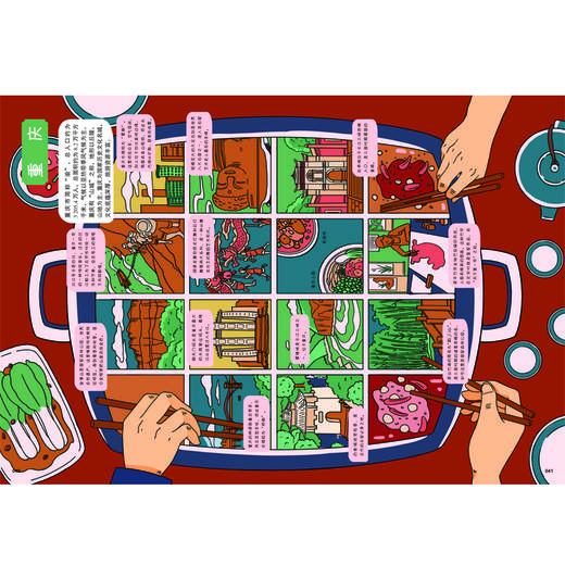 【3~12岁】《画给孩子的中国国 家地理》上下2册，超大8开！107幅全彩手绘大图！ 商品图8