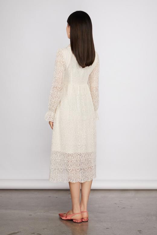 Le Malene 米色蕾丝连衣裙 11255 商品图2
