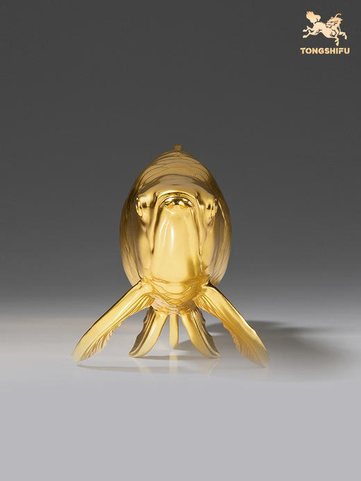 铜师傅 铜摆件《金龙鱼》客厅桌面玄关柜办公桌中式家居装饰品 商品图1