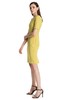 NOIR 黄色收腰修身连衣裙 2542 商品缩略图1