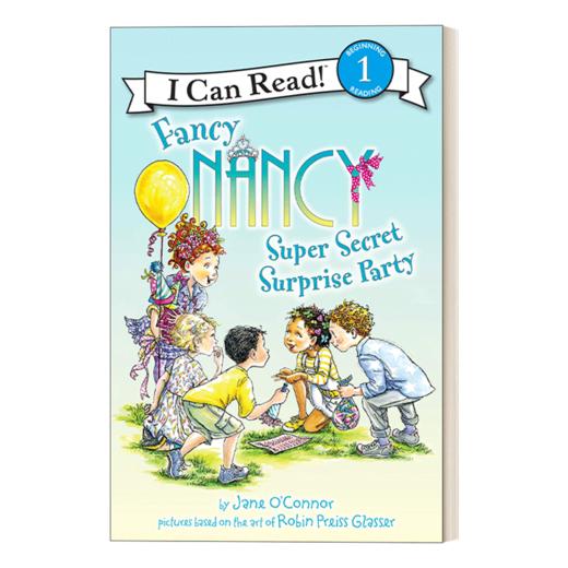 Collins柯林斯 英文原版 I Can Read 1 Fancy Nancy Super Secret Surprise Party 漂亮的南希 超级秘密惊喜派对 小俏妞希希分级读物 进口英语书 商品图1