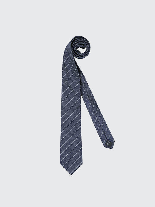 callisto深蓝真丝混纺领带 SQCTE020C 商品图0