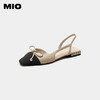 MIO米奥夏季闪钻低跟时装凉鞋舒适清爽蝴蝶结小香风包头凉鞋女鞋M232287717 商品缩略图0
