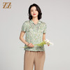 夏季新款 桑蚕丝真丝短袖小碎花衬衣女E22CS27 商品缩略图0
