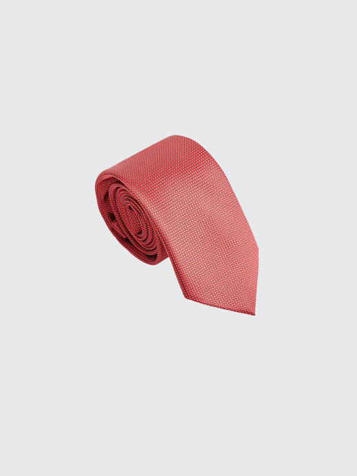 callisto正红色细波点领带 桑蚕丝SOCTE002RD 商品图1