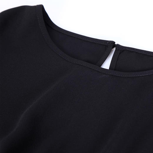 RF8E5斯尔丽瑟俪2023夏季新款腰部抽皱不规则连衣裙气质显瘦A摆裙 商品图4