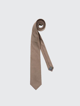 callisto咖色桑蚕丝领带 SPCTE030BR