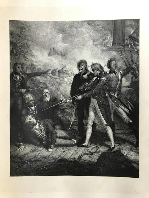 1877年 罗伯特·骚赛《纳尔逊勋爵传》 12幅版画插图 全真皮精装大32开 商品图10