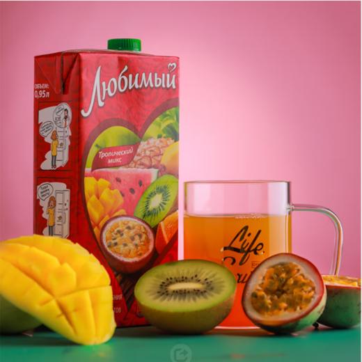 俄罗斯进口  柳缤梅混合果汁  950ml/瓶   多种口味 商品图4