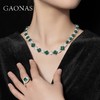 GAONAS 坠链均925银锆石 高纳仕 轻奢时尚绿糖塔颈链GX128666 商品缩略图3