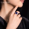 GAONAS 925银锆石戒指 高纳仕 极简日常蓝色糖塔戒指BJ121330 商品缩略图4