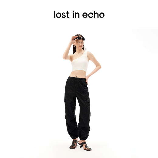 【下架】lost in echo 23春夏新款设计师品牌休闲方头音浪露趾小高跟凉拖 商品图2