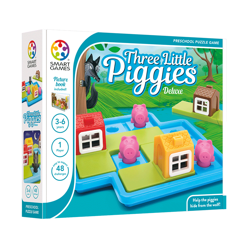 SmartGames 三只小猪 拼图 适合年龄3+ 儿童益智 比利时游戏 SG023