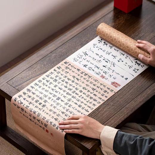 形相茶席 轻奢系列 横塘雨歇图/石湖图  新款名画复古桌旗中式禅意新茶席茶桌垫布中国风功夫茶桌茶旗垫子 商品图8