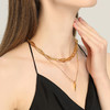 盐岛ART菱形嵌套手工项链高级感颈链法式锁骨链 商品缩略图2